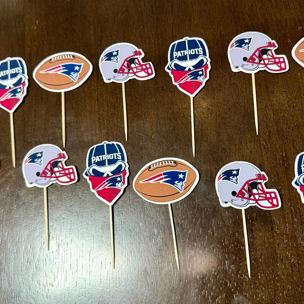 Patriots Themed Cupcake Toppers